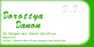 dorottya danon business card